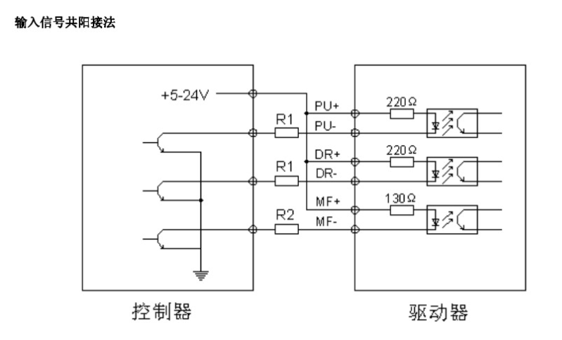 歩进驱动器接线原理图